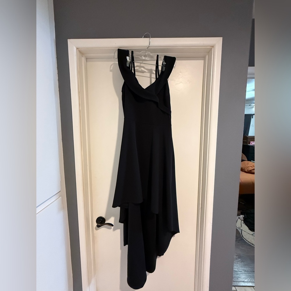 BOOHOO sweetheart scrappy drop hem skater Dress
